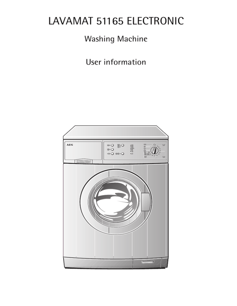 AEG LAVAMAT W 1450 ELECTRONIC Operating instructions AEG LAVAMAT W 1450 ELECTRONIC Operating instructions