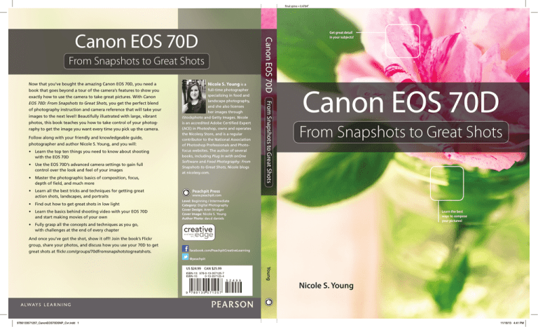 Canon EOS 70D Instruction manual Canon EOS 70D Instruction manual