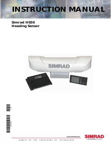 Simrad HS50 Instruction manual | Manualzz