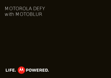 Motorola Defy plus Product specifications | Manualzz