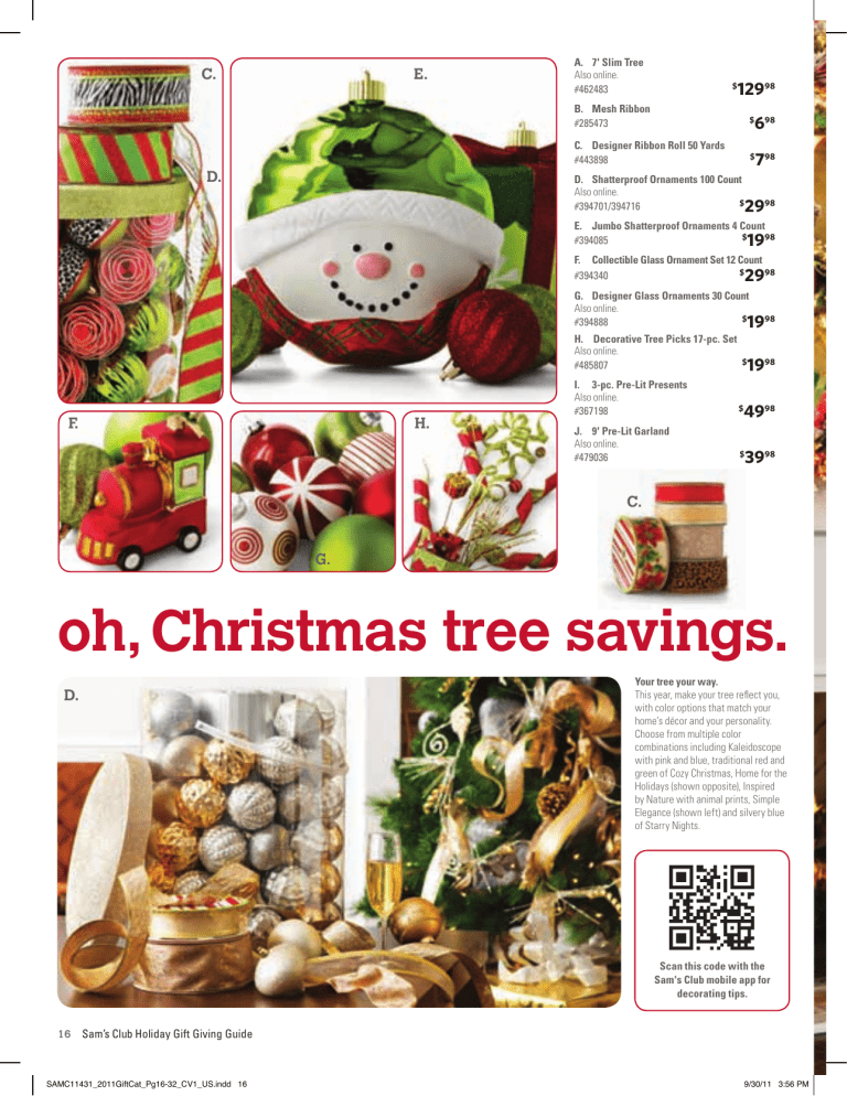 oh, Christmas tree savings. oh, Christmas tree savings.