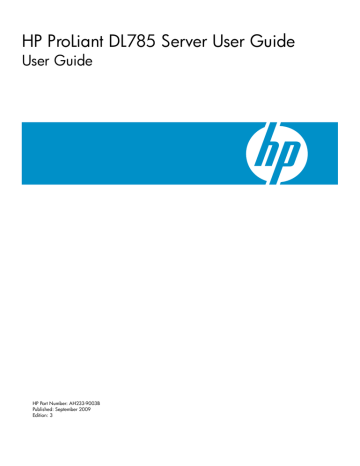 HP (Hewlett-Packard) DL785 Server User guide | Manualzz