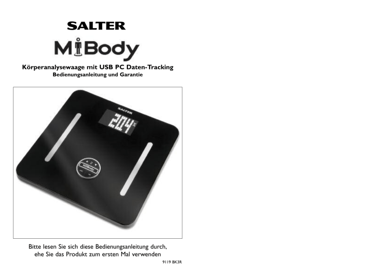 Salter MiBody User manual Salter MiBody User manual