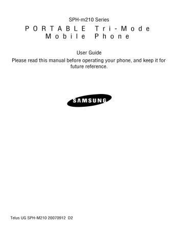 Samsung SPH-N200LS User guide Samsung SPH-N200LS User guide