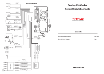 VMS TOURING 7500 SERIES Installation guide | Manualzz