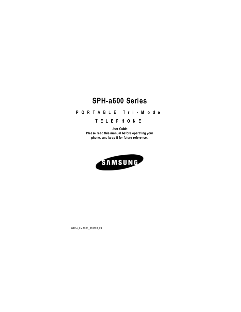 Samsung 100703 User guide Samsung 100703 User guide