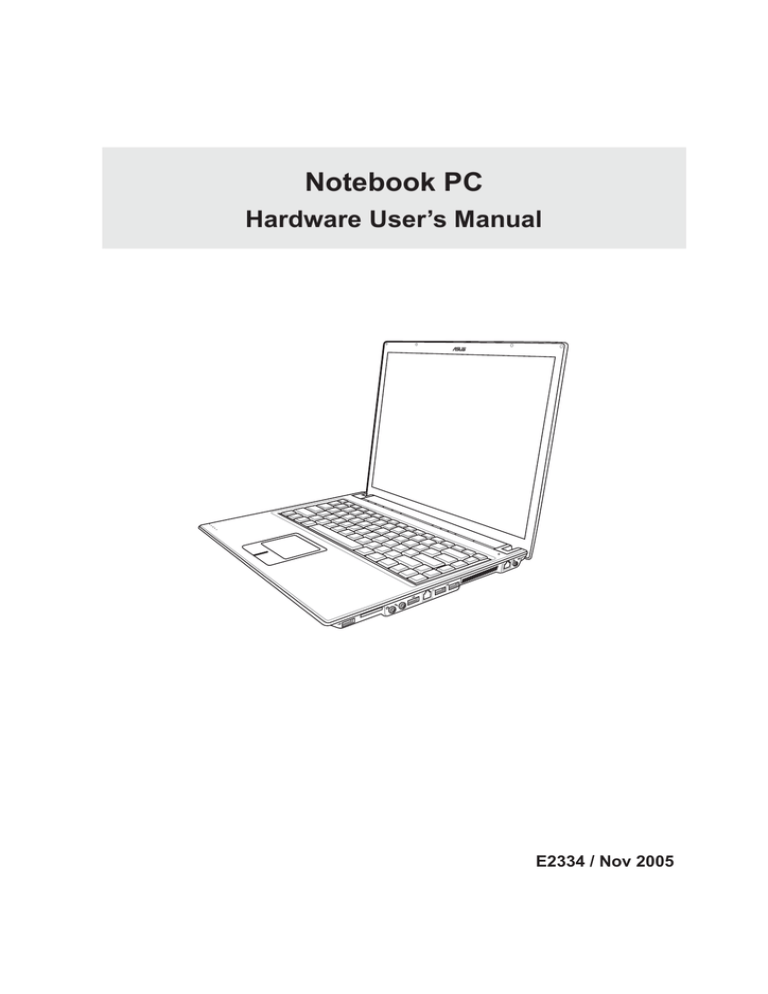 Asus E2334 User`s manual Asus E2334 User`s manual