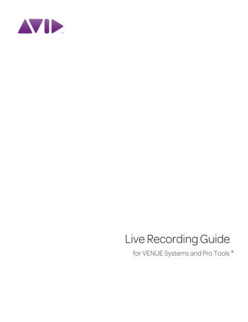Avid Technology Live Recording manual | Manualzz Avid Technology Live Recording manual | Manualzz