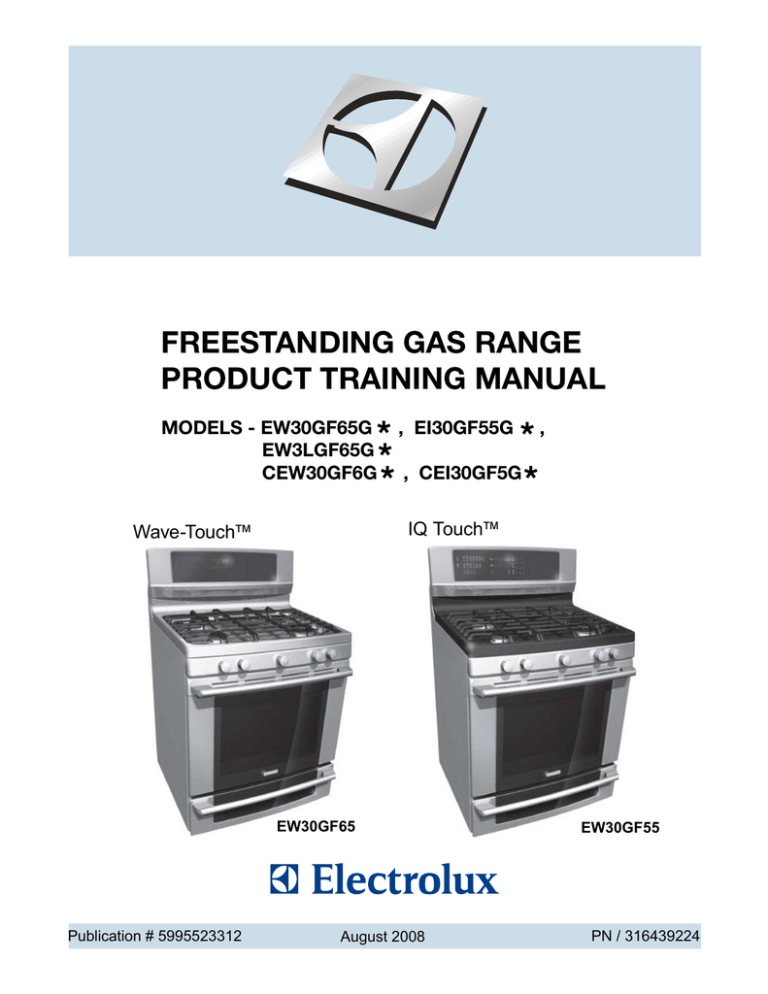 Electrolux EI30GF55GS - 30 Inch Gas Range Technical data Electrolux EI30GF55GS - 30 Inch Gas Range Technical data