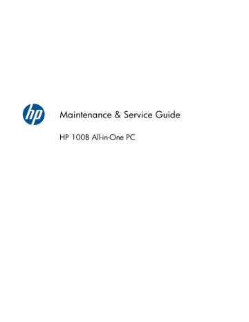 HP 100B - All-in-One PC System information HP 100B - All-in-One PC System information