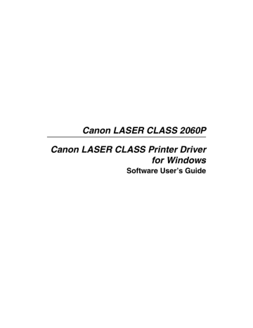 Canon LC-1 User`s guide Canon LC-1 User`s guide
