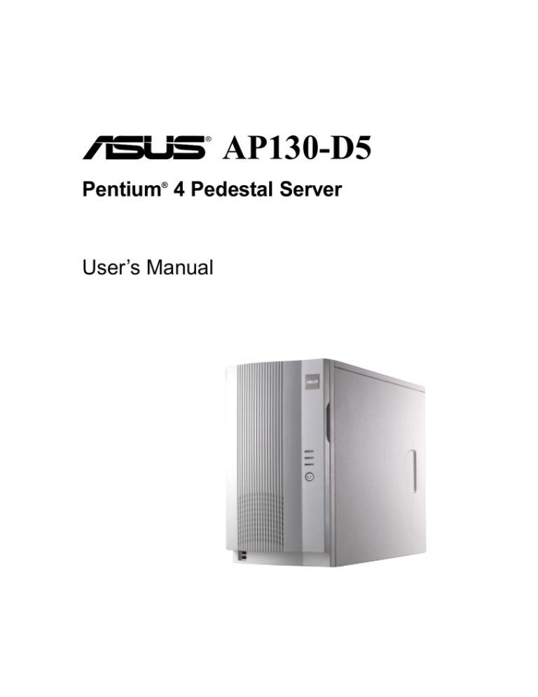 Asus AP130 User`s manual Asus AP130 User`s manual
