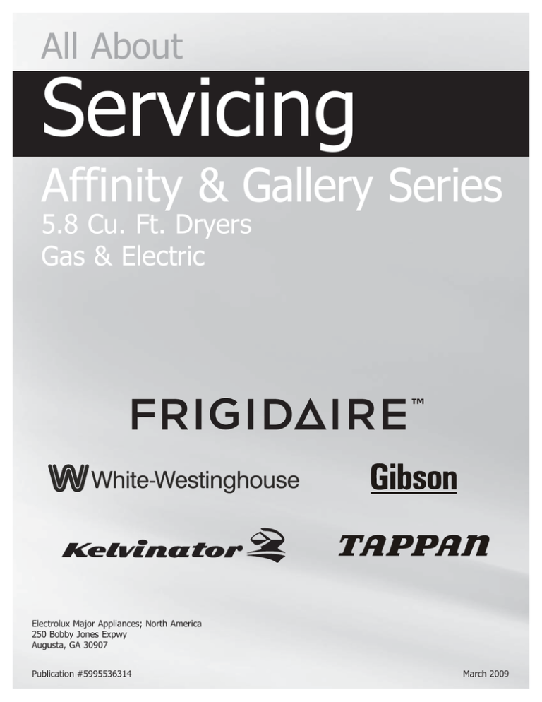 Electrolux 137019200 Service manual Electrolux 137019200 Service manual