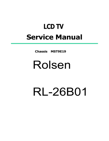 Rolsen RL-20S10 Service manual | Manualzz Rolsen RL-20S10 Service manual | Manualzz