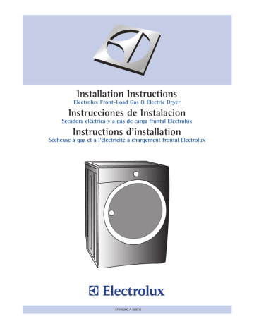 Electrolux 137018200 A Use & care guide Electrolux 137018200 A Use & care guide