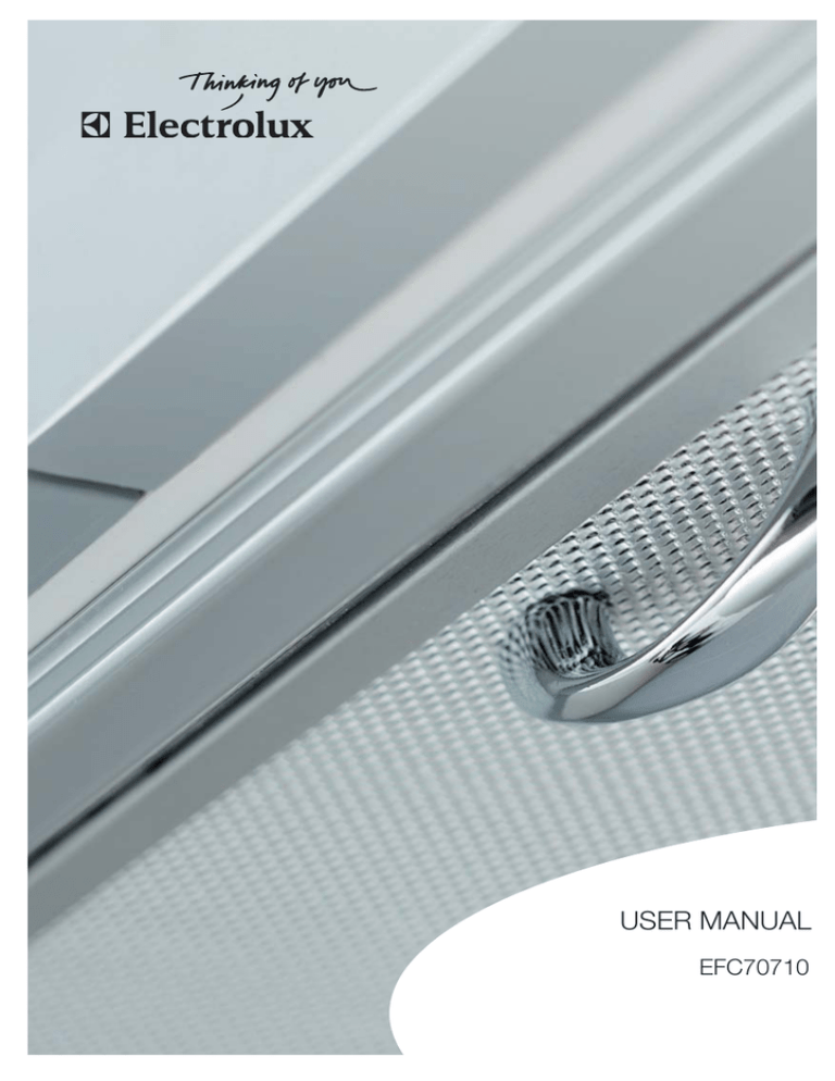 Electrolux EFC70710 User manual Electrolux EFC70710 User manual