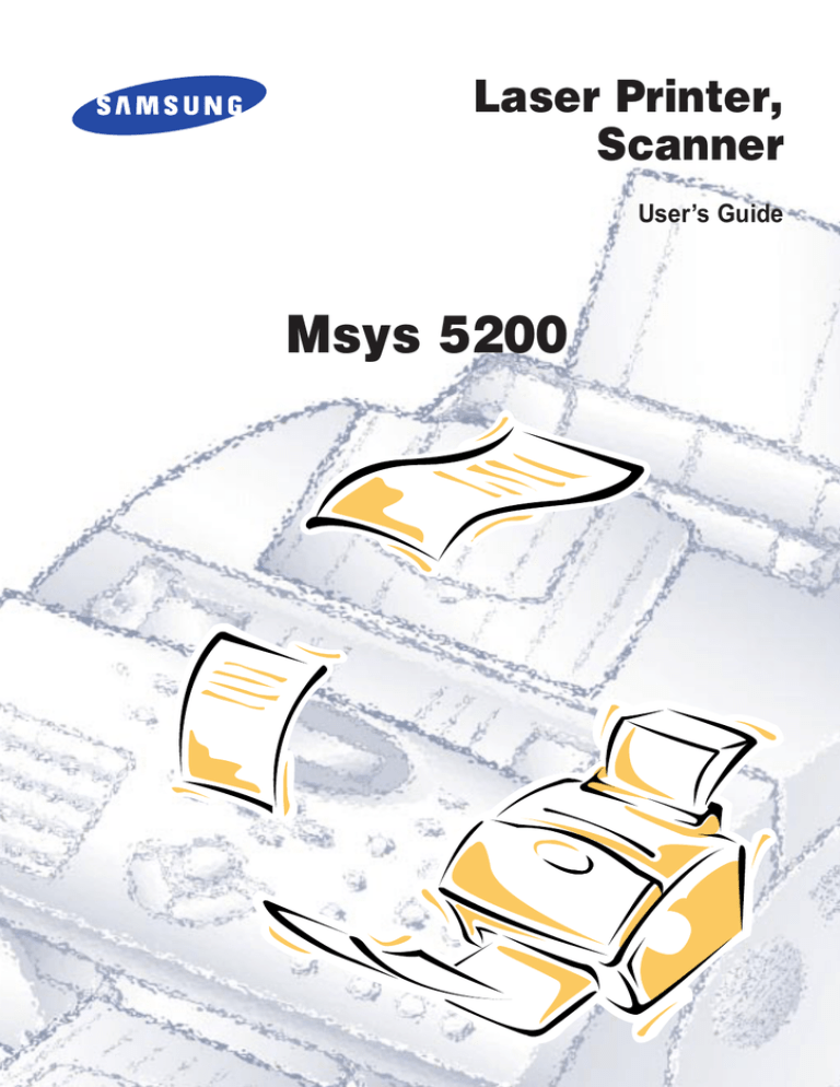 Samsung MSYS+5200 User`s guide Samsung MSYS+5200 User`s guide