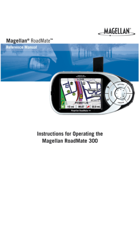 Magellan RoadMate 300 Reference Manual | Manualzz