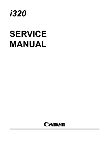 Canon i320 Service manual Canon i320 Service manual