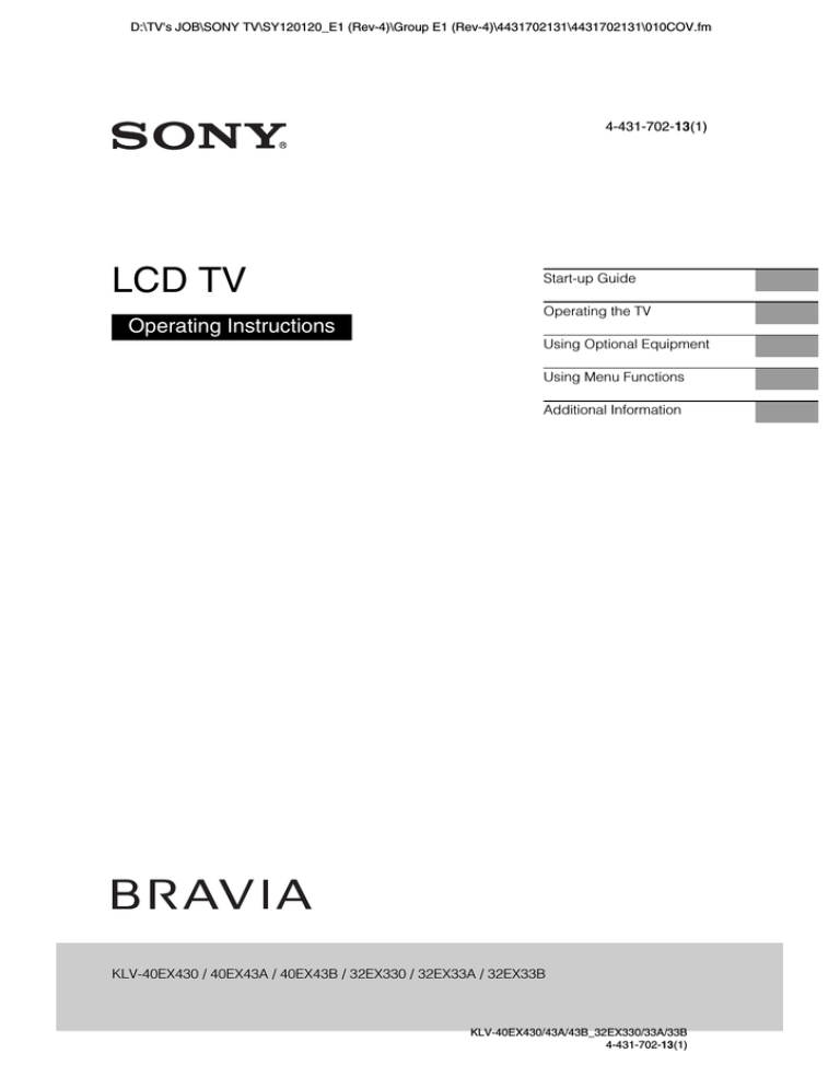 Dolby Laboratories 430 Operating instructions Dolby Laboratories 430 Operating instructions