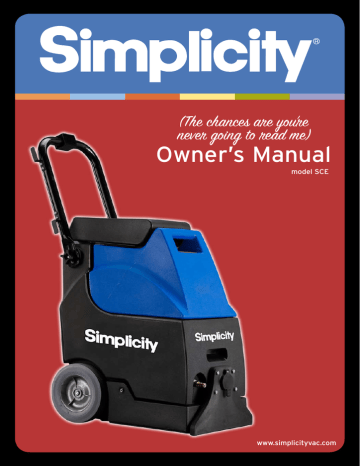 Simplicity 888 Owner`s manual | Manualzz