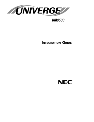 Integration description. Mitel 8500 | Manualzz