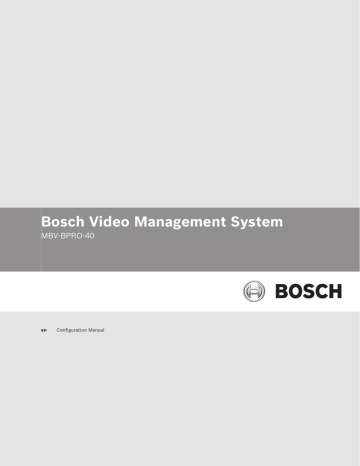 User manual | Bosch MBV-BPRO-40 Operator`s manual | Manualzz