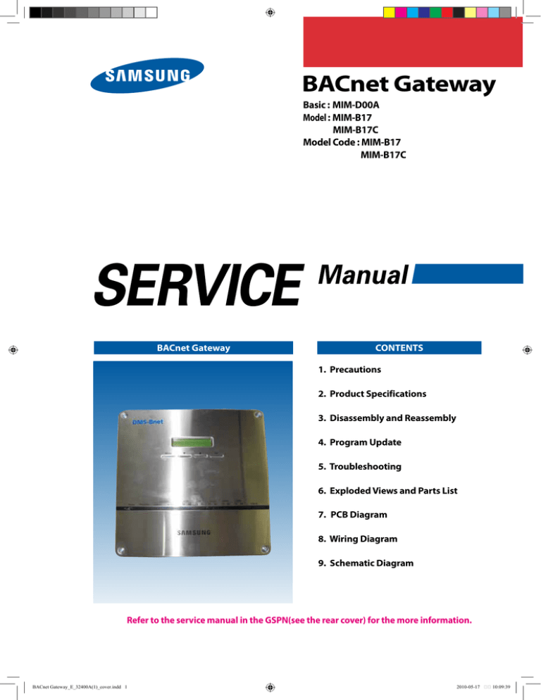 Samsung MIM-B17C Product specifications Samsung MIM-B17C Product specifications