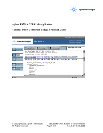 User's Guide | Agilent Technologies E6701A User`s guide | Manualzz User's Guide | Agilent Technologies E6701A User`s guide | Manualzz