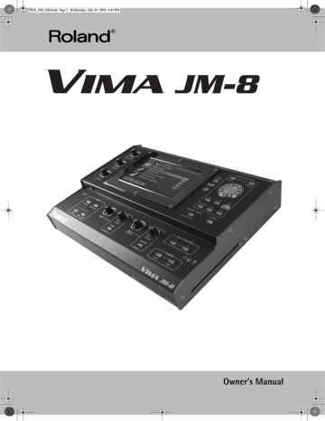Roland VIMA JM-8 Modulo de Entretenimiento VIMA Owner's Manual | Manualzz
