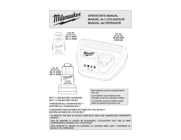 Milwaukee 48-11-2440 Operator's Manual | Manualzz