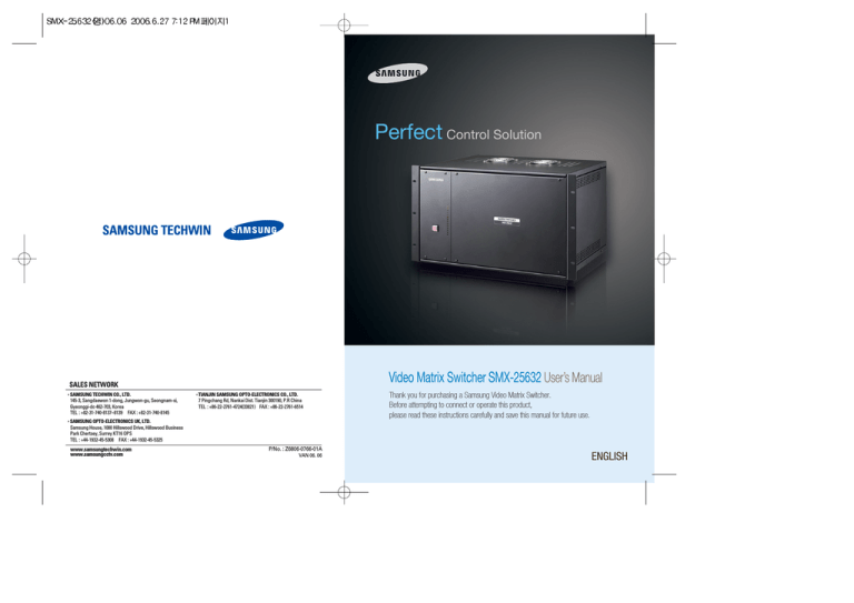 Samsung SMX-25632 User`s manual Samsung SMX-25632 User`s manual
