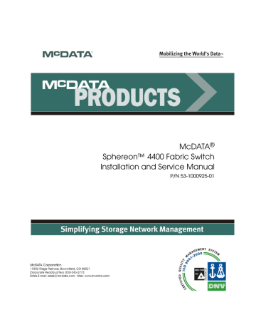 McDATA 1U Server Service manual | Manualzz McDATA 1U Server Service manual | Manualzz