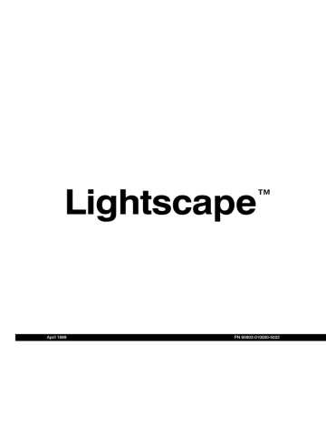 Lightscape User Guide | Manualzz