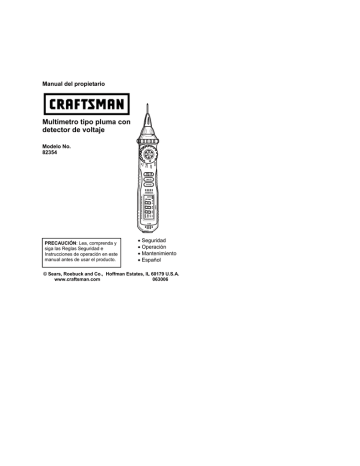 Craftsman 82354 El manual del propietario | Manualzz