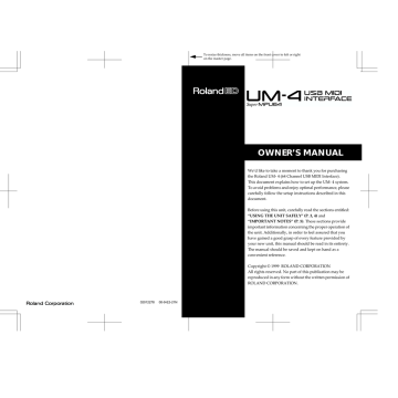 OWNER`S MANUAL | Manualzz OWNER`S MANUAL | Manualzz
