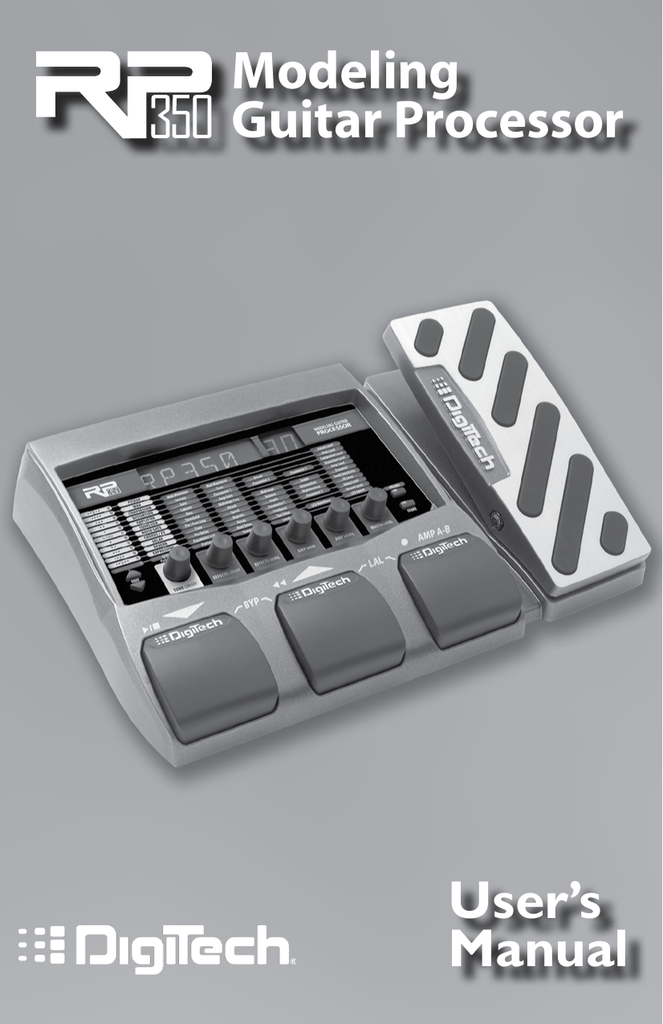 Digitech Gsp5 User Manual gettkw