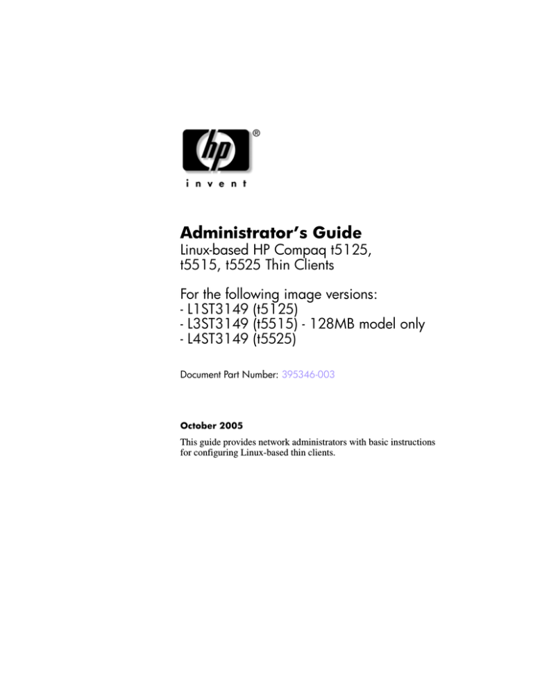 HP Compaq t5125 System information HP Compaq t5125 System information