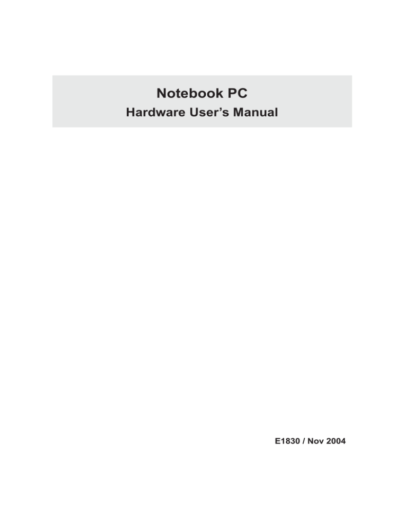 Asus Z91N User`s manual Asus Z91N User`s manual
