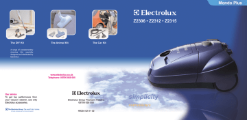 Electrolux MONDO PLUS Operating instructions Electrolux MONDO PLUS Operating instructions