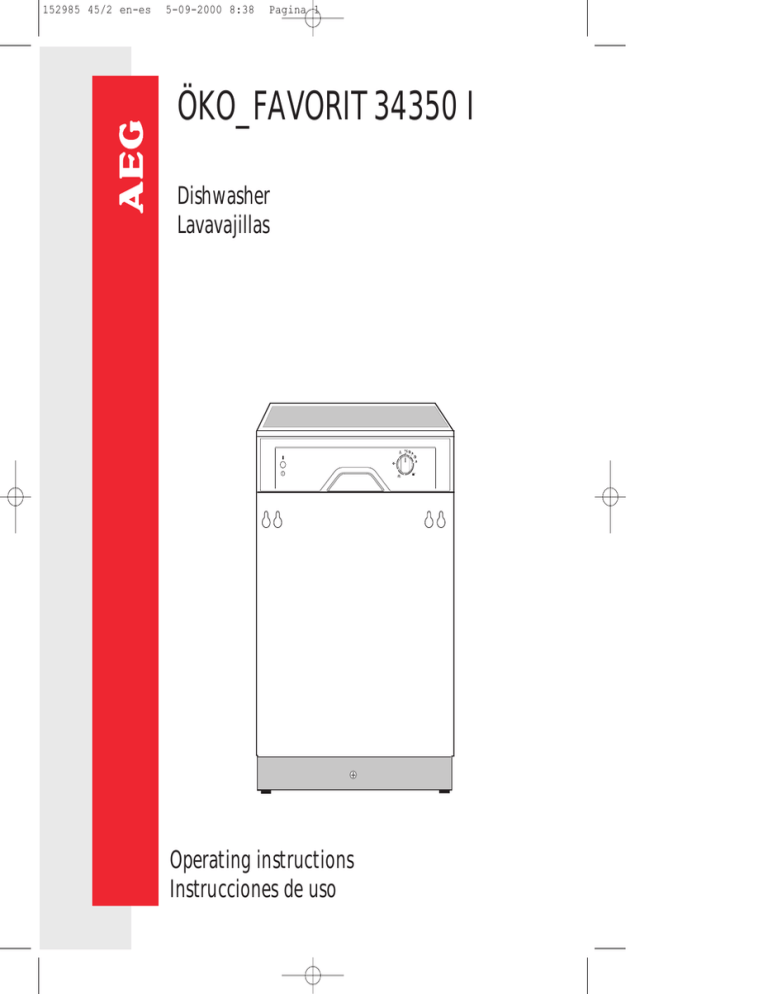 AEG 34350 I Operating instructions AEG 34350 I Operating instructions