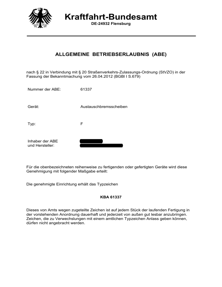 Kraftfahrt-Bundesamt Kraftfahrt-Bundesamt