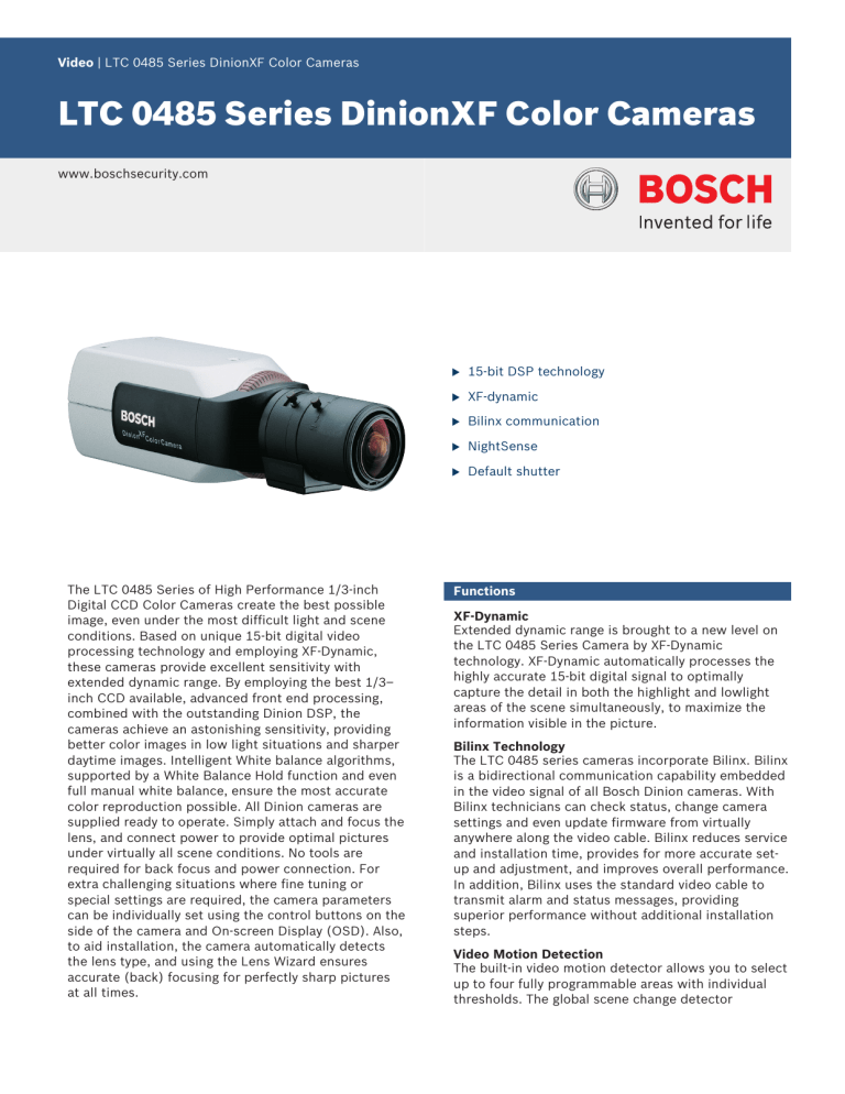 Bosch LTC-0485-21 User manual Bosch LTC-0485-21 User manual