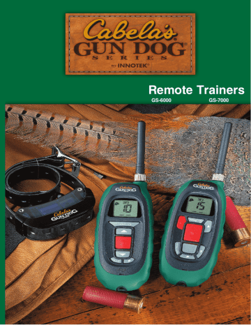 Cabela's Gun Dog GS-7001 Owner`s manual | Manualzz