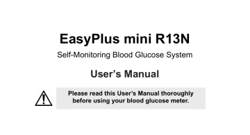 EPS Bio Technology EasyPlus mini R13N User`s manual | Manualzz