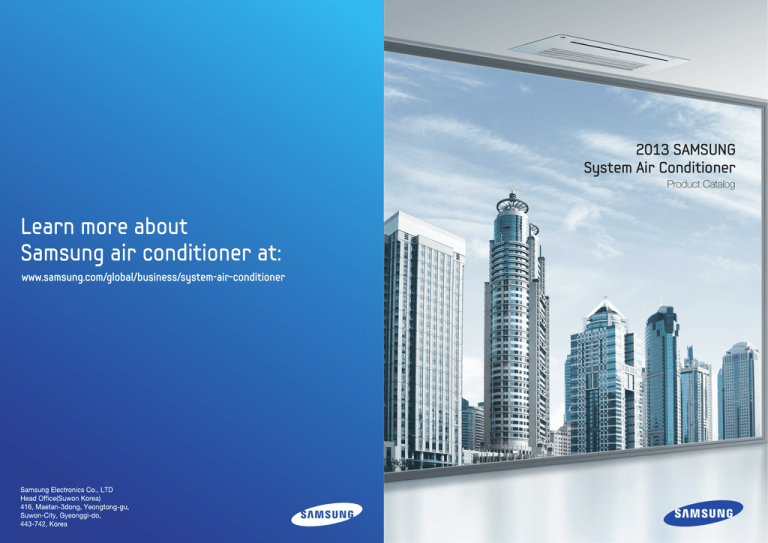 Samsung 1 way cassette type Product information Samsung 1 way cassette type Product information