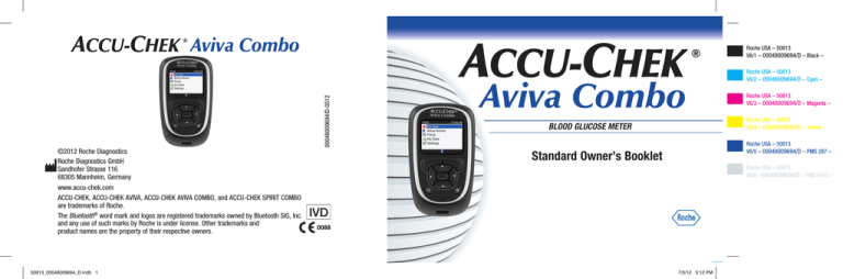 Roche Accu-Chek Aviva Datasheet Roche Accu-Chek Aviva Datasheet