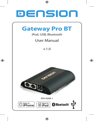 Dension GWP1AC1 User manual | Manualzz Dension GWP1AC1 User manual | Manualzz