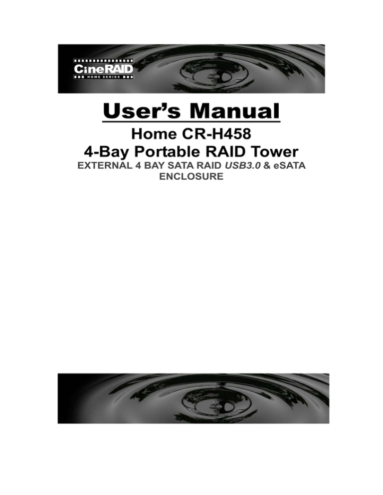 RAID 4-Bay User's manual RAID 4-Bay User's manual