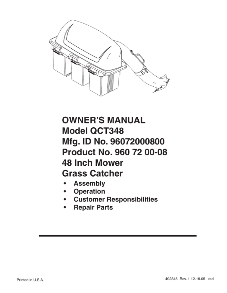 Electrolux 960 72 00-08 Owner's manual Electrolux 960 72 00-08 Owner's manual